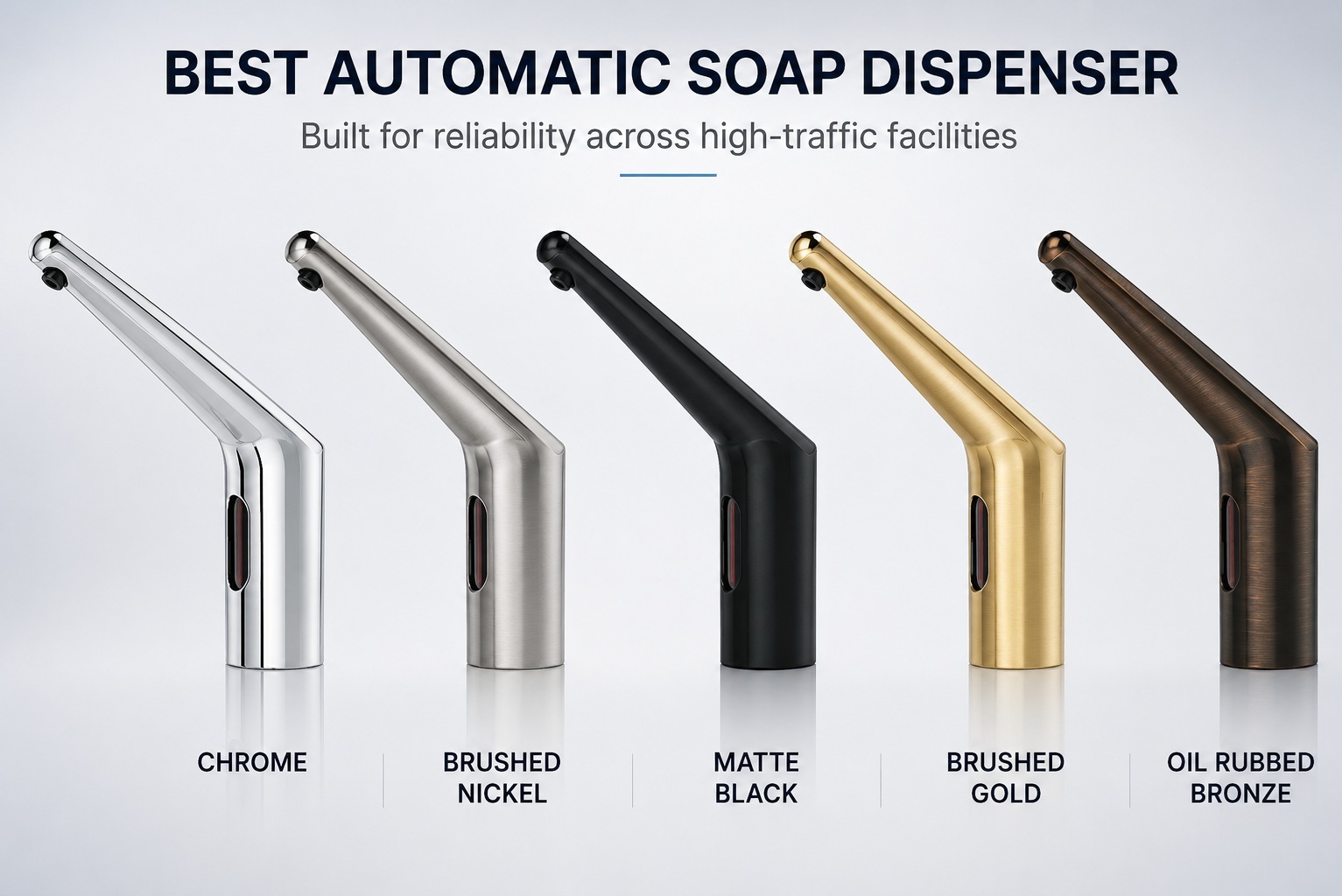 Fontana commercial automatic soap dispenser finish selections